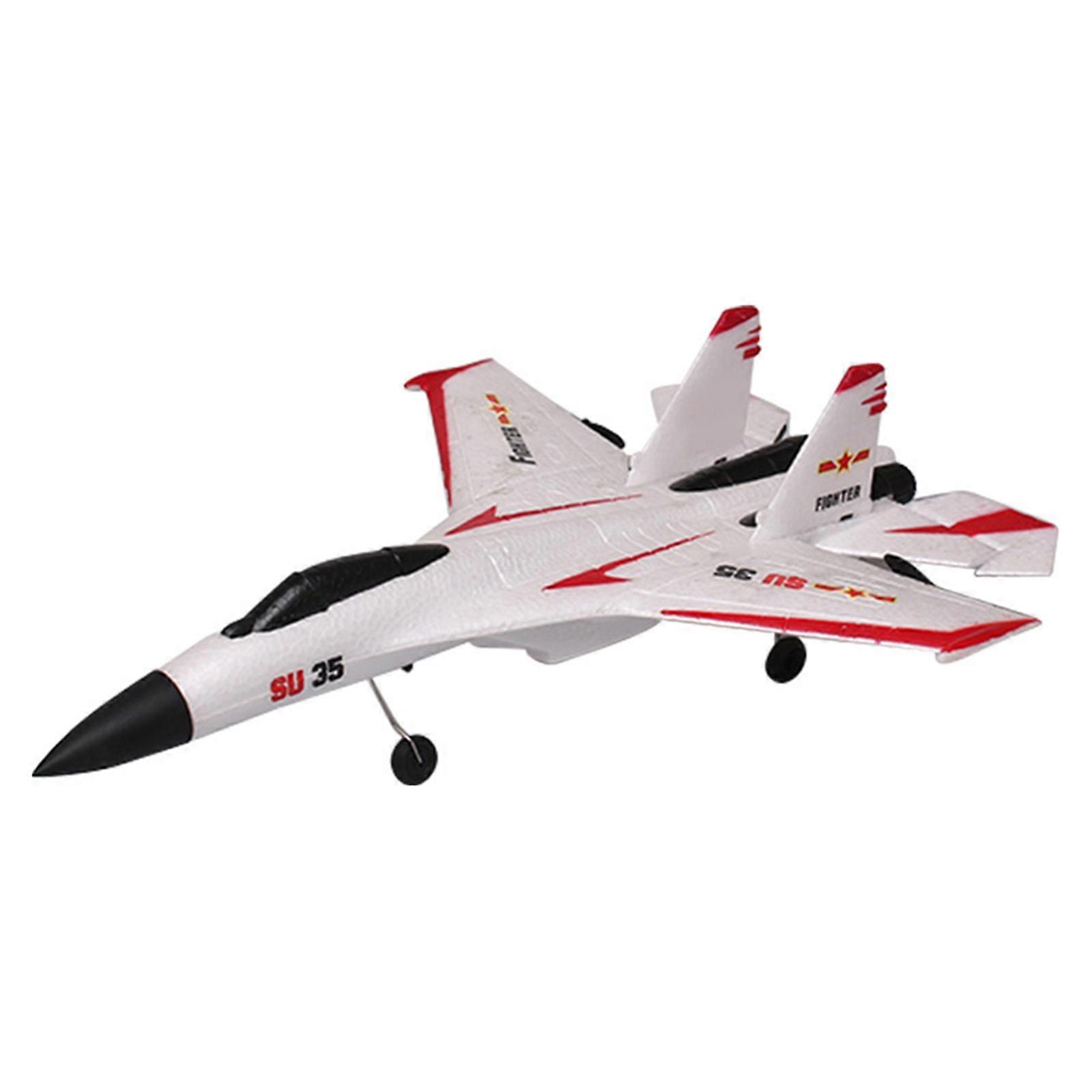 Remote Control Glider Aircraft Stunt Flip 2.4Gz EPP Fighter Easy Flying Fixed Wing Jet Toy for Beginners Adults Gift White