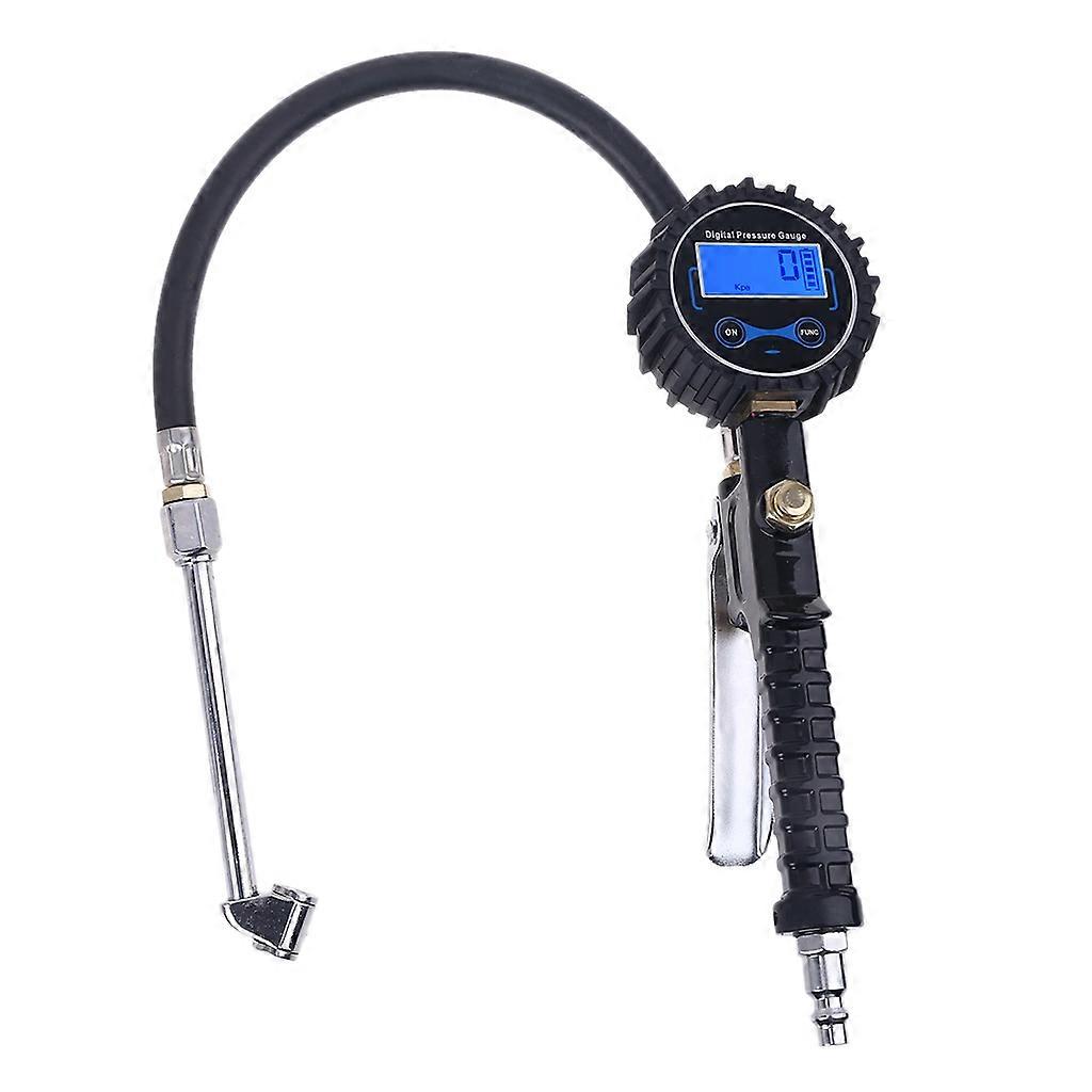 200PSI Digital Tire Tyre Inflator Pressure Gauge Tester LCD Air Compressor Pump Universal For Vehicle Motorcycle SUV Car