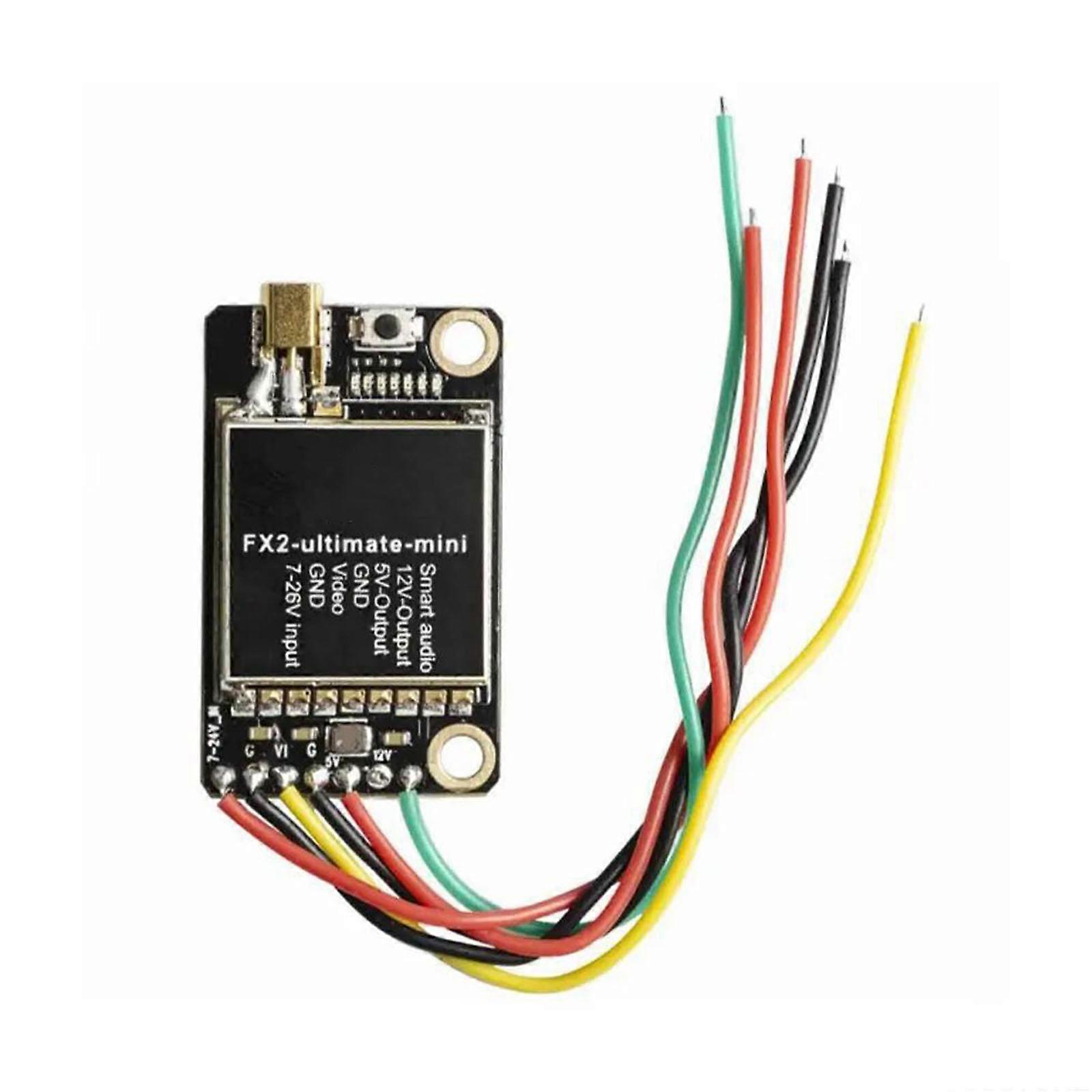 25mW/200mW/600mW/1200mW Switchable FPV DVR Transmitter Support OSD Configuration Upgraded Long-Range Version for FPV