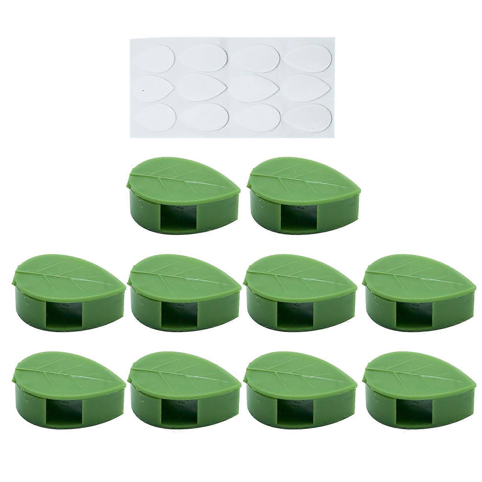 Plant Support Clips, Pack of 10 Adhesive Vine Clips, Adjustable Reusable Weatherproof