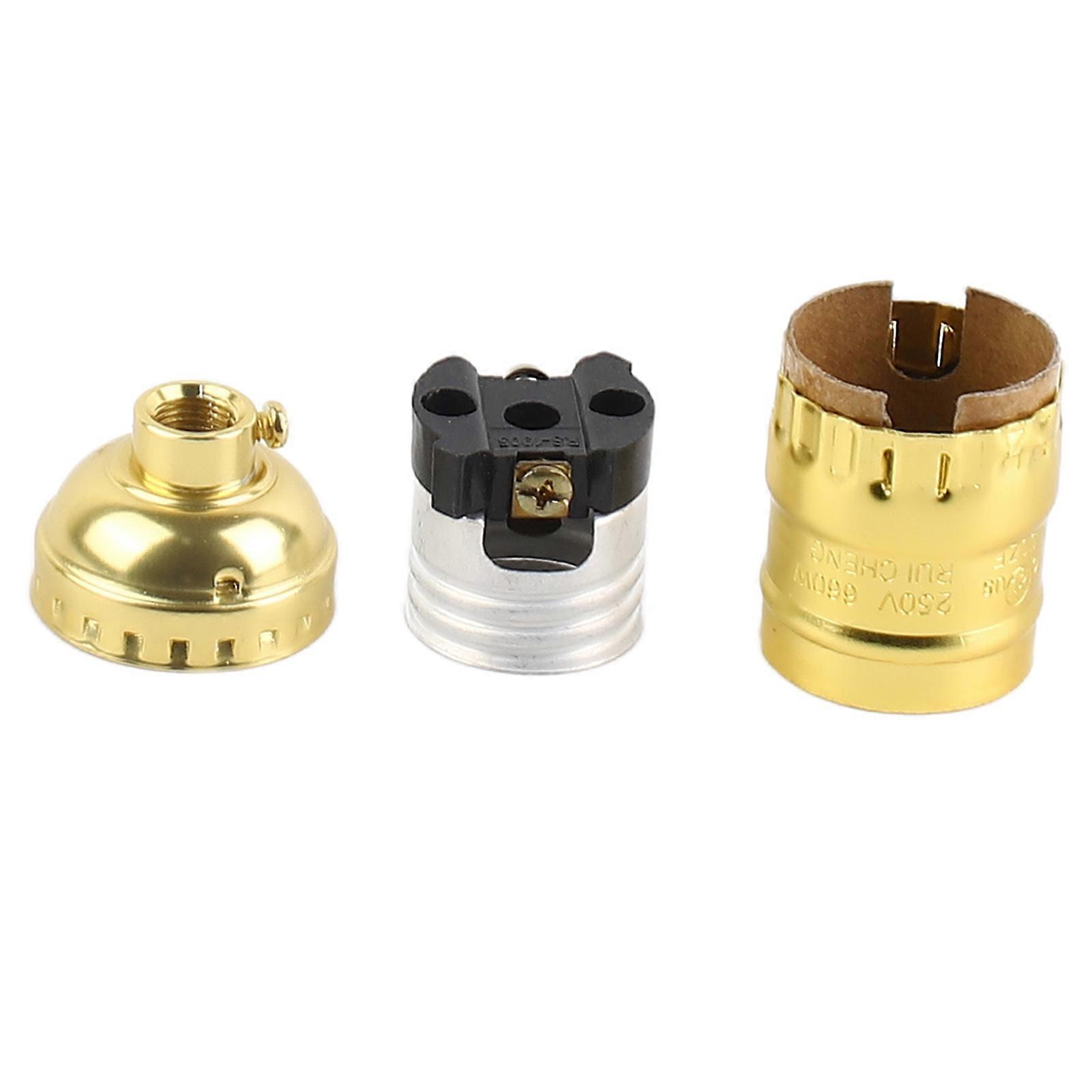 E27Bulb Stand Retro E27 Bulb Stand Lamp Holder Socket Lighting Screw Gold Without Switch And Wire