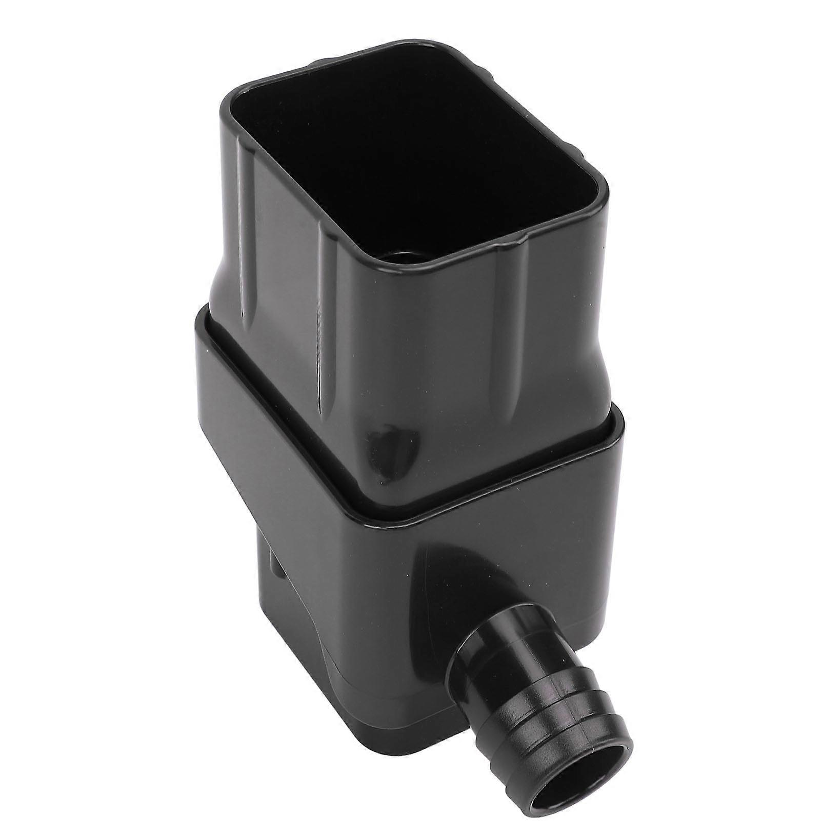 Rainwater Collection System Easy Installation Efficient Rain Barrel Diverter Kit for Downspout Black 