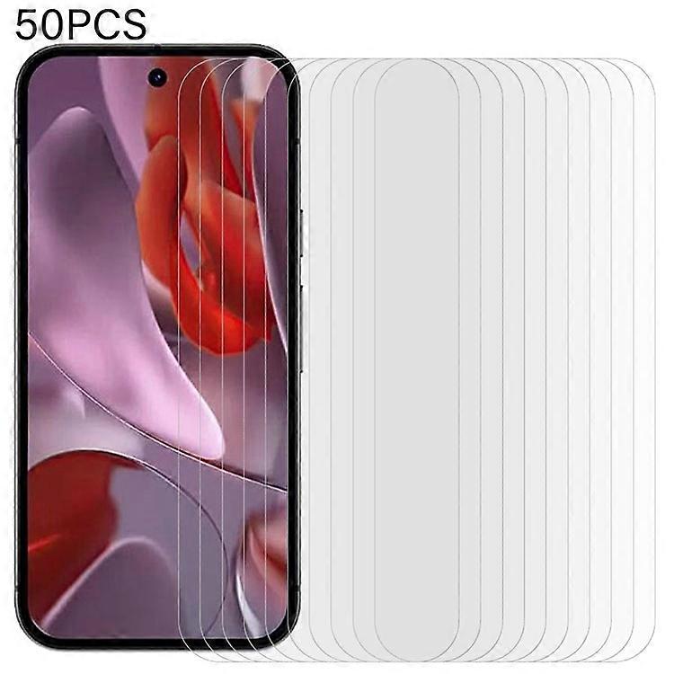 Google Pixel 9aスクリーンプロテクターウルトラクリアフルグルー強化ガラスフィルムに対応した50個