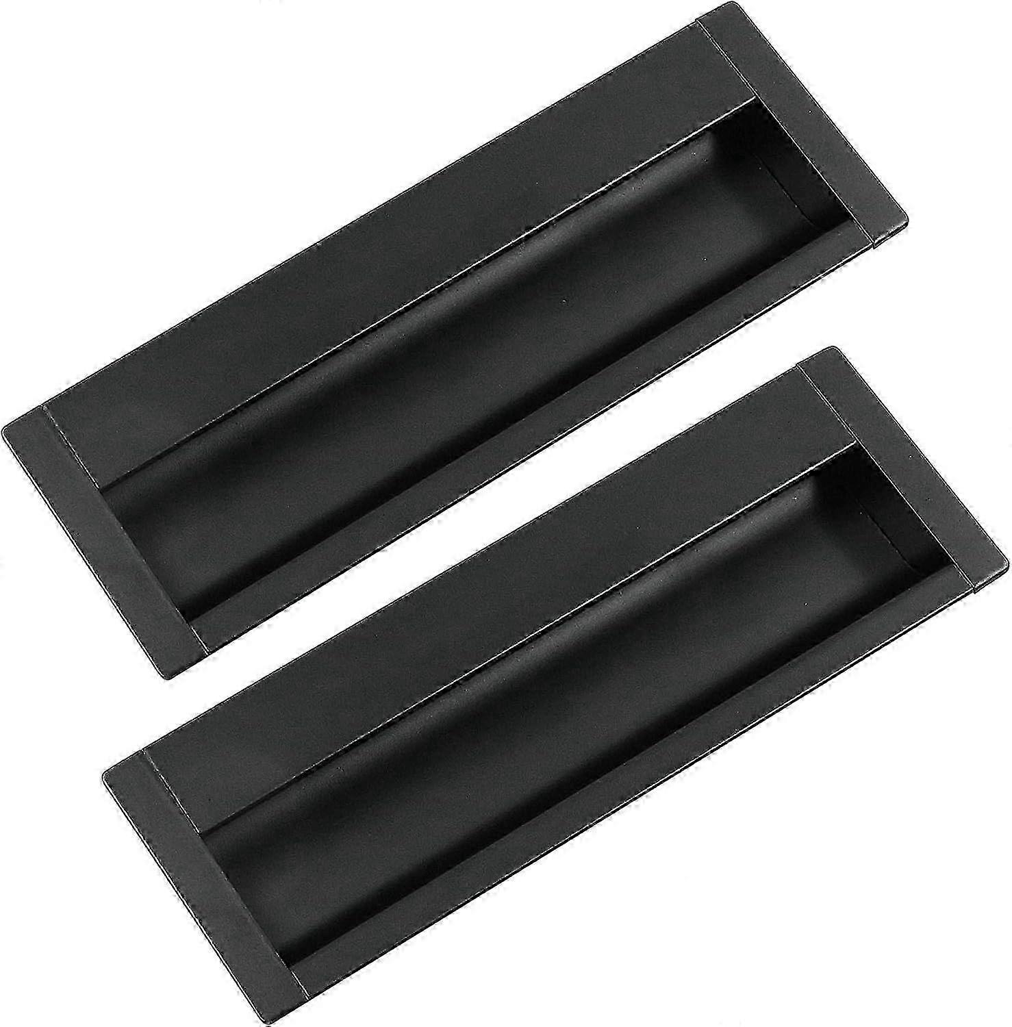 Set of 2 Recessed Pulls for Sliding Doors, Furniture Handle, Concealed Shell Design Suitable for Sliding Door Applications, Wardrobe Use