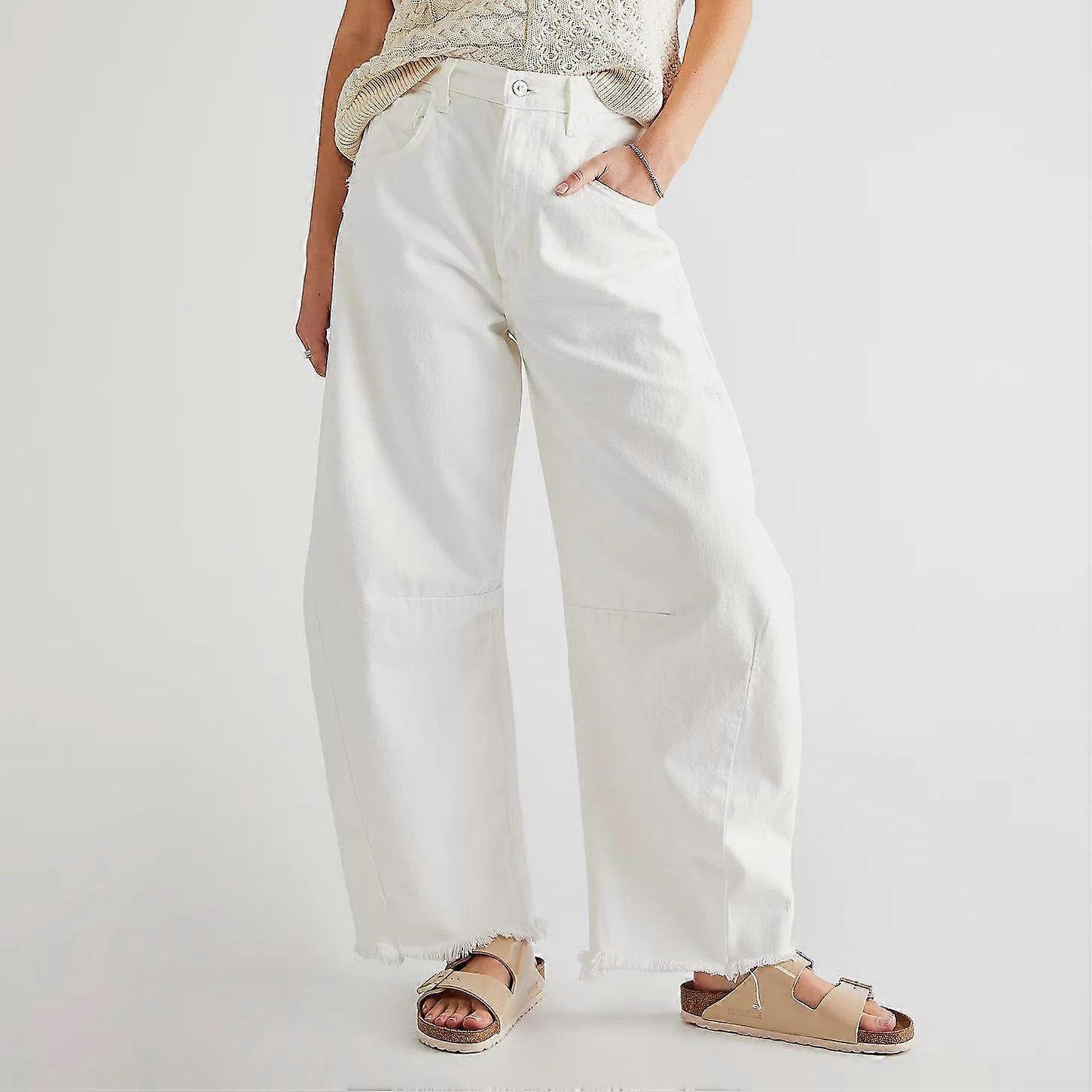 Cropped Jeans for Women Low Waist Baggy Denim Trousers Boyfriend Tapered Pants plus size