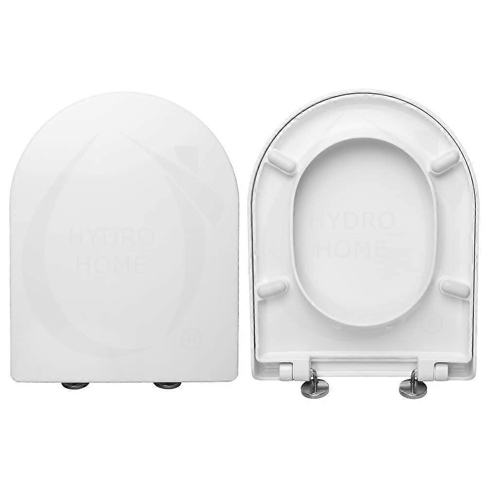 Κάθισμα τουαλέτας συμβατό με Dellarco Duravit Thermoplastic, Encased Plastic, Ρυθμιζόμενοι μεντεσέδες, Top Fixing, White Made in Italy (Classic Closure)