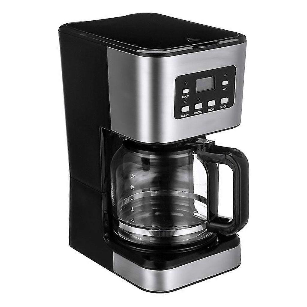 Drip Coffee Maker 12-Cup Semi-Automatic Steam Coffeemaker for Home Latte