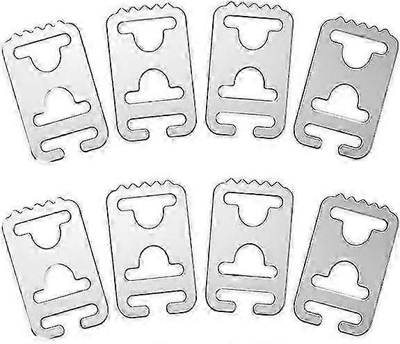 Kravat Ayakkabı Bağı Ankrajları (8 adet) Yetişkinler ve Çocuk Ayakkabıları İçin Bağcıklı Kilit Klipsi