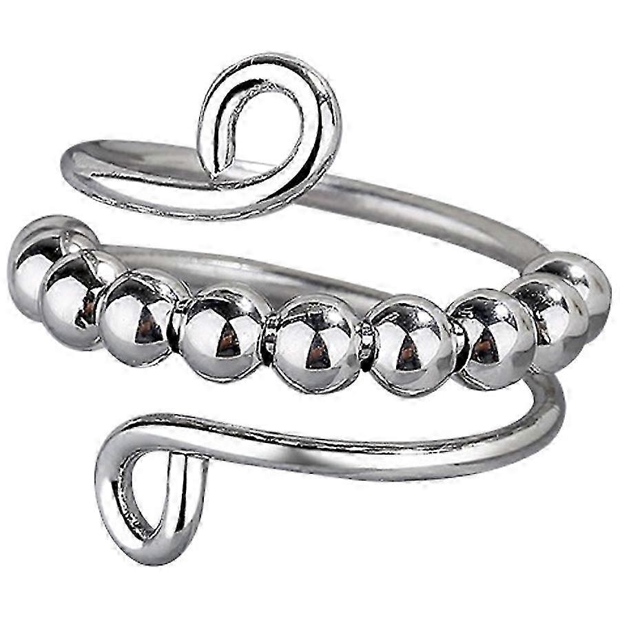 Adjustable Gold Tone Open Ring for Women, Double Layer Minimalist Design 2025