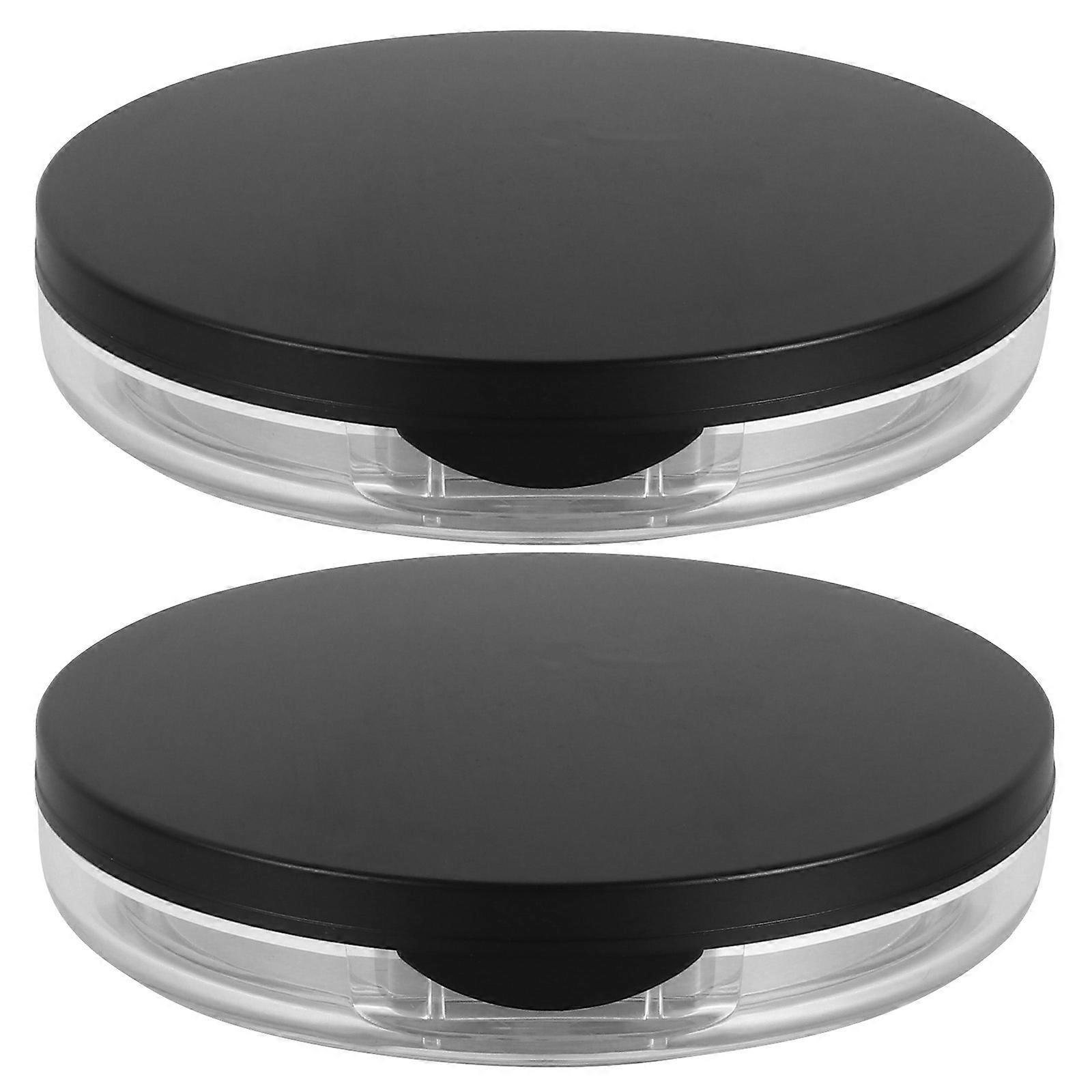Portable Loose Powder Holder, Durable Empty Cases with Large Puff for Makeup