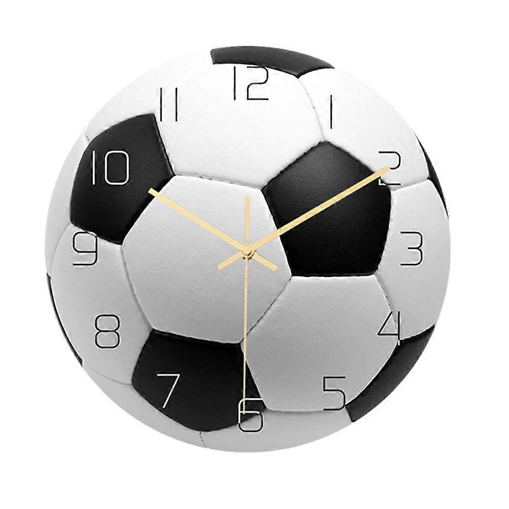 Acrylic Football Wall Clock with Silent Movement and Arabic Numerals – Easy to Install Decorative Clock for Home, Bedroom, Study, and Office