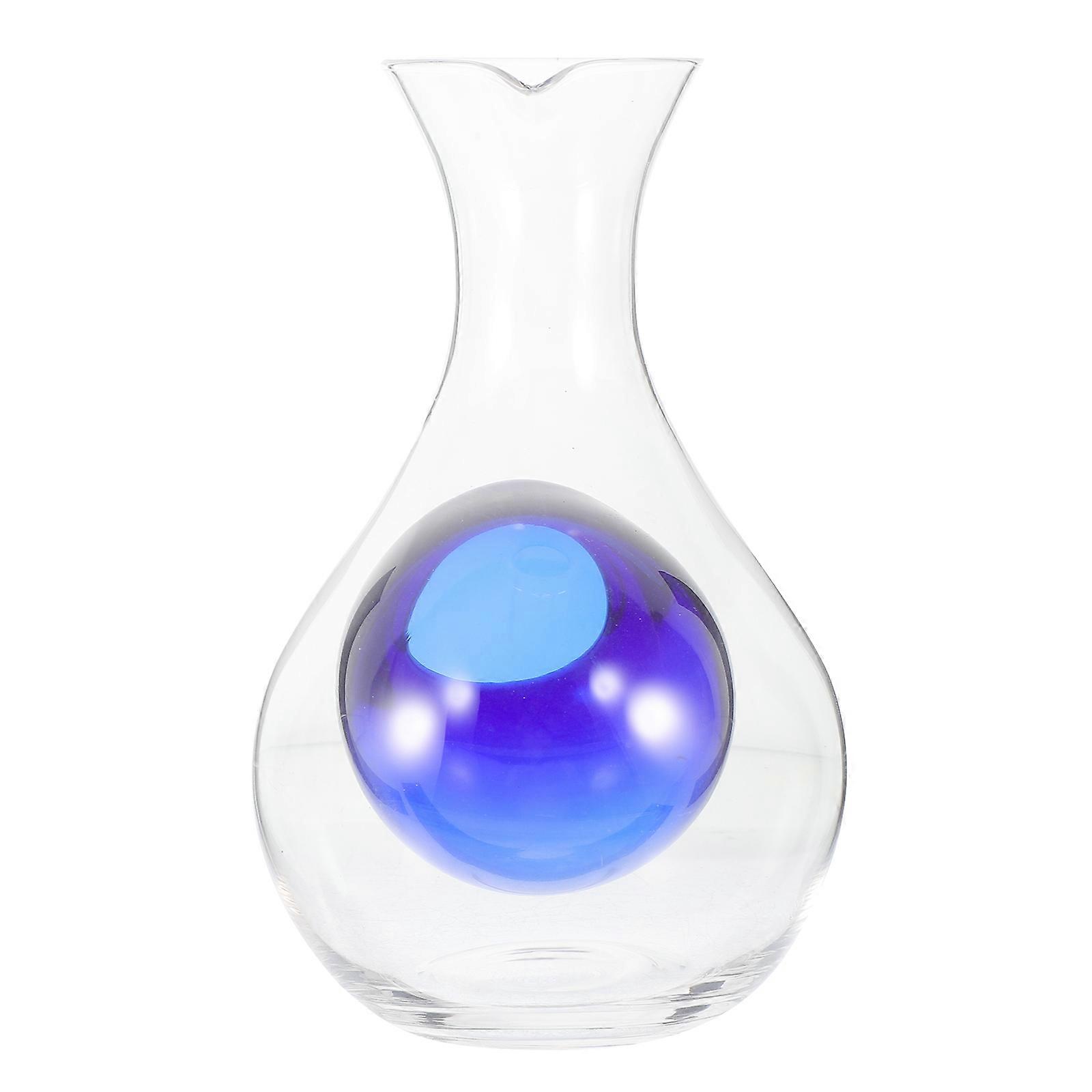 Elegant Glass Wine Decanter with Ice Cavity – Stylish Liquor Dispenser for Whiskey, Sake, and Home Entertaining
