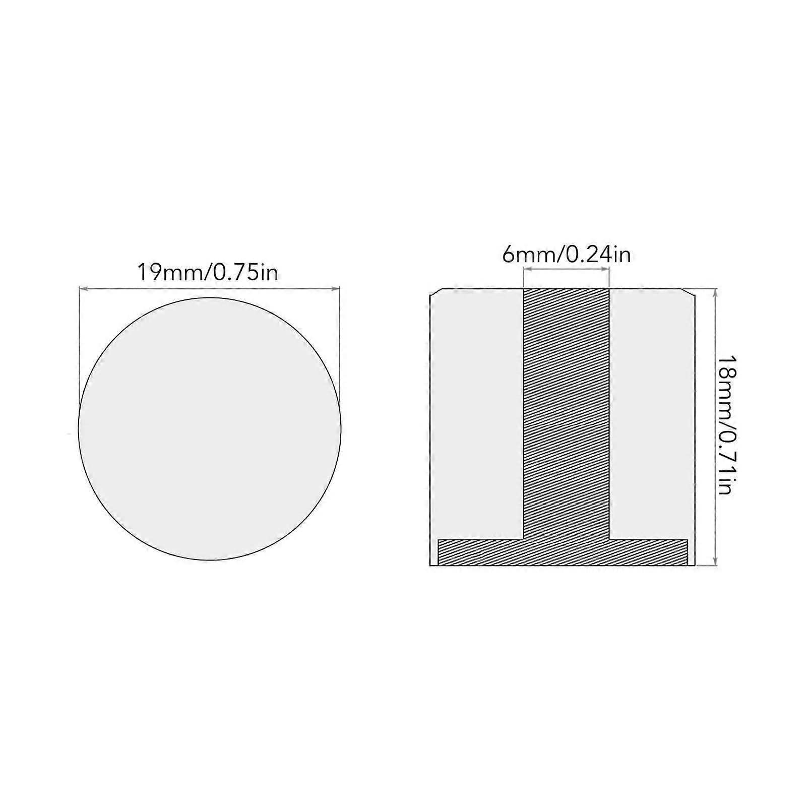 3PCS Red Metal Potentiometer Knobs for GD138 Guitar Volume Tone