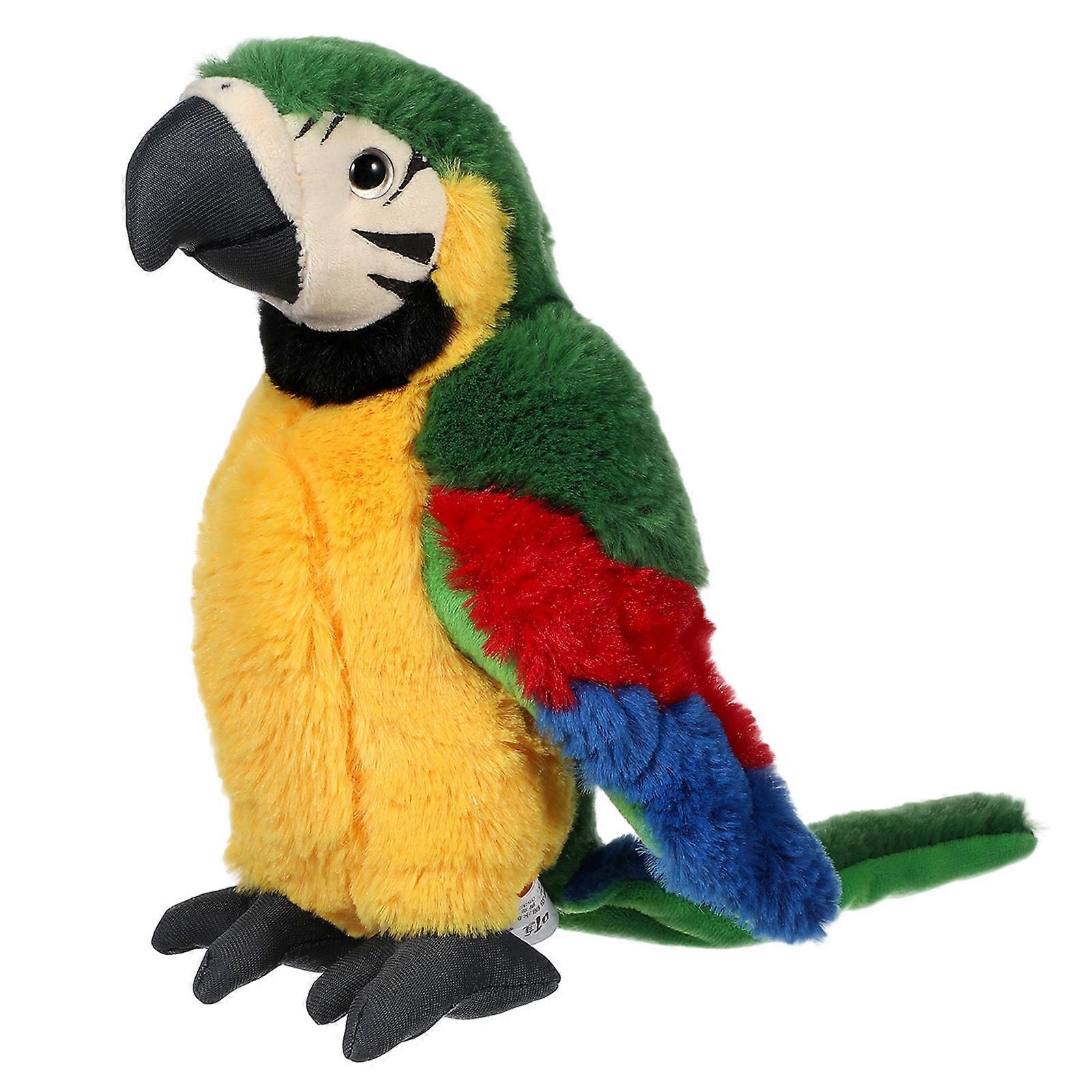 Cuddly Stuffed Parrot Plush Soft Bird Companion for Play, Learning, Birthdays & Holidays Adorable Decorative Toy with Cute Design