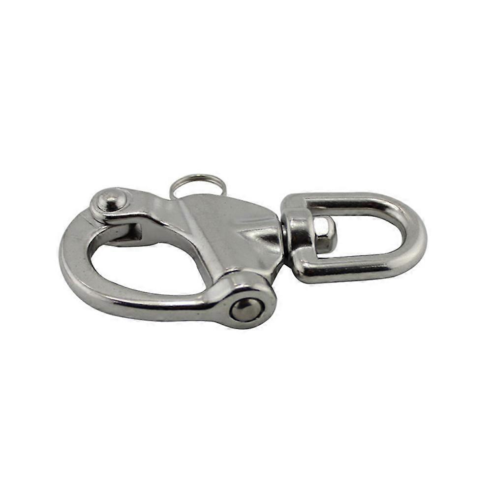 Corrosion-Resistant Swivel Eye Snap Shackle D Ring Stainless Steel High Strength Marine 7 x 7 x 6 cm 1Set