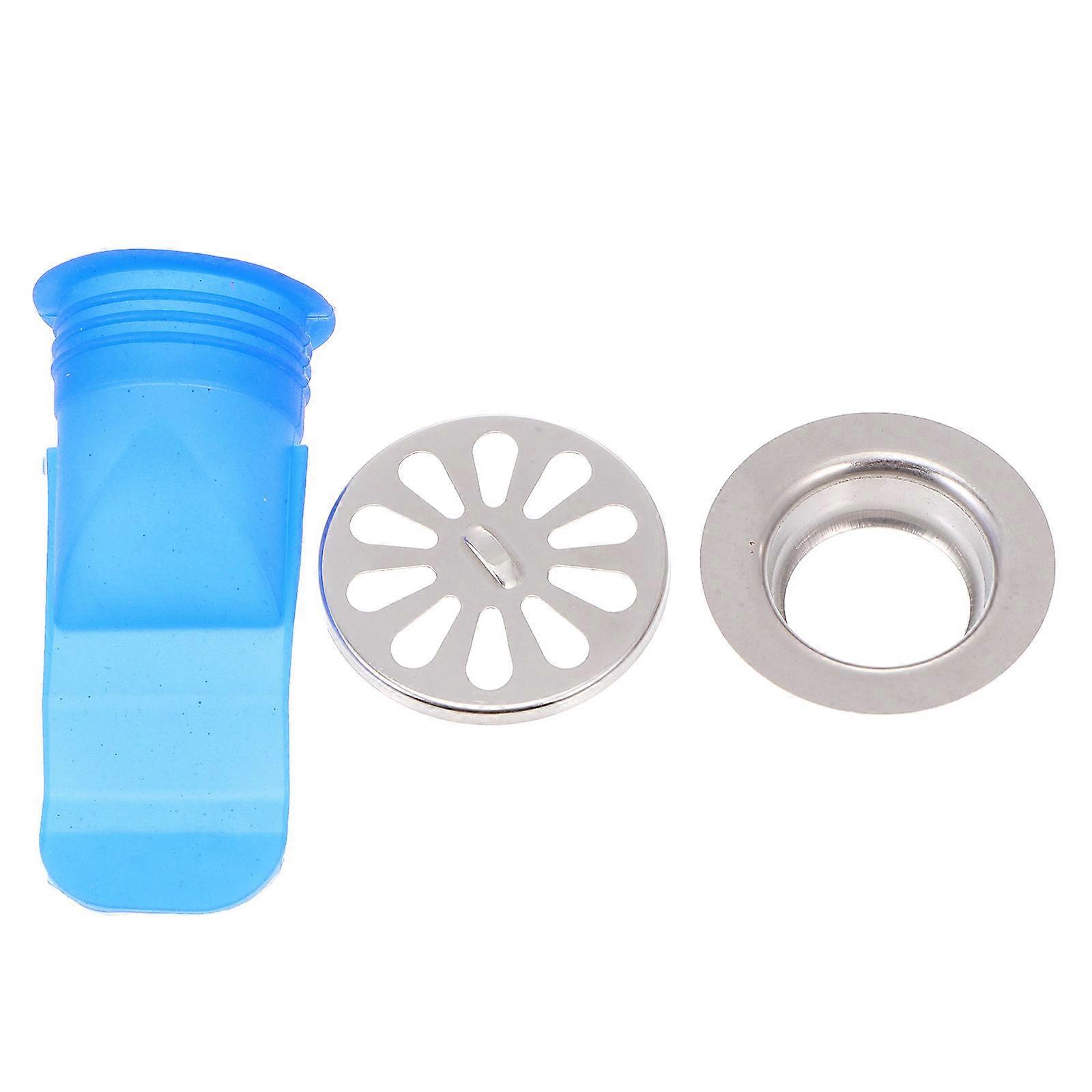 Silicone Floor Drain Core Set Odor Prevention, Durable, Easy Install, Medium Size for Bathrooms, Kitchens, Toilets and Sinks