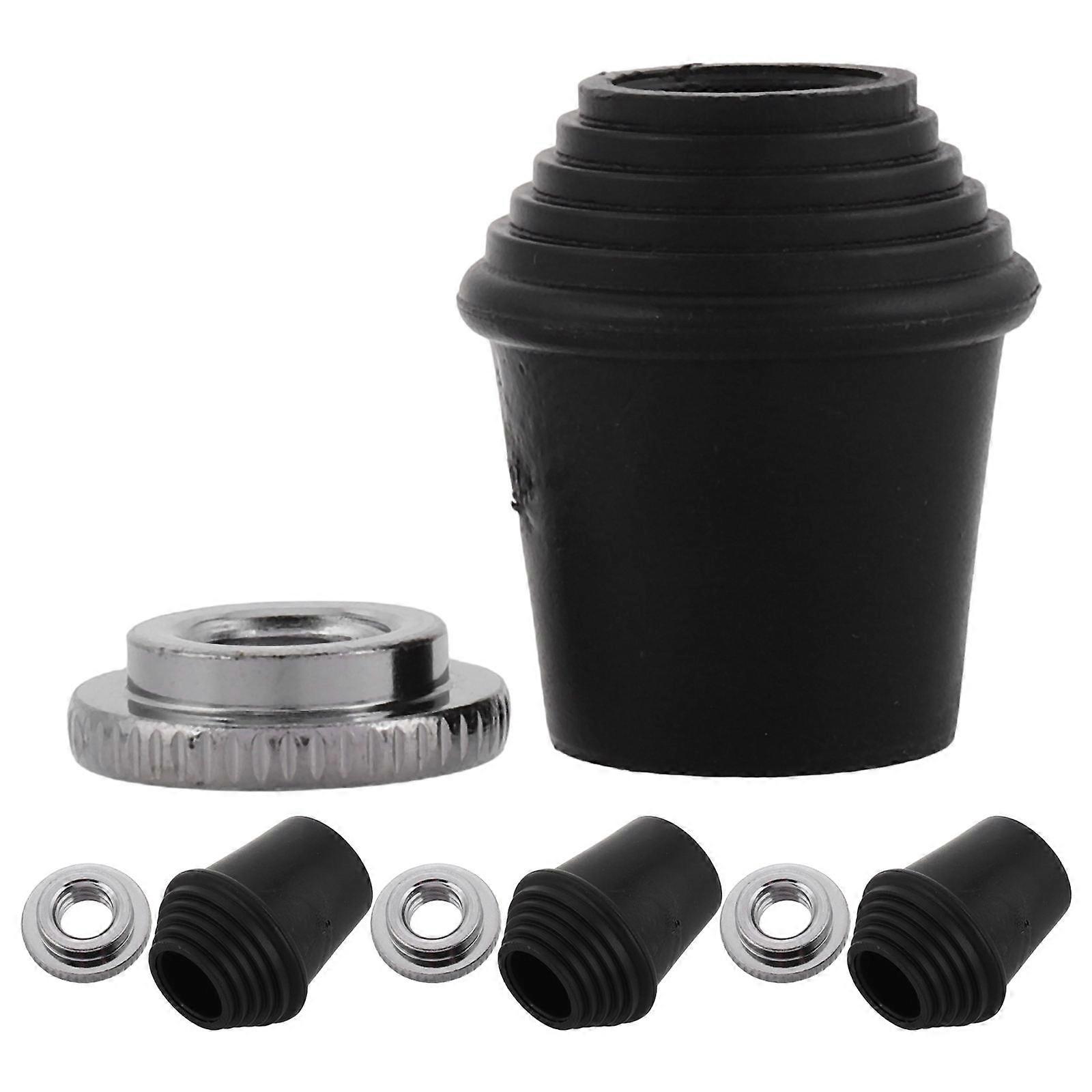 Drum Stand Accessories Bass Drum Threaded Rubber Feet Prevent Slipping Assorted Color 3.50X3.00X3.00CM Locking Stability 4Pcs