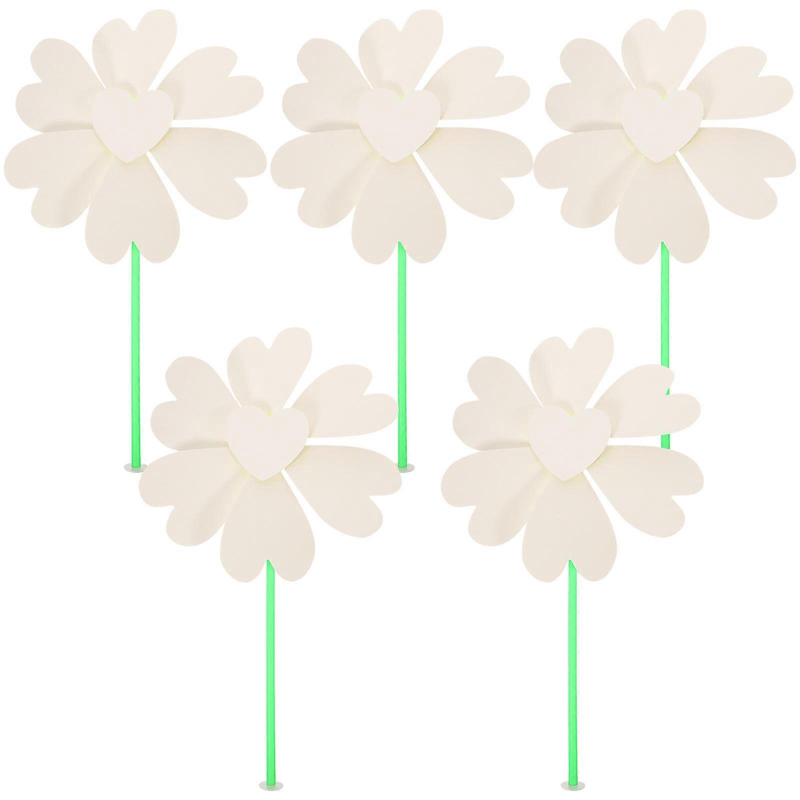 Blank Pinwheels Diy Drawing Educational Playthings for Kids Assorted Color 35X20X2CM Hexagonal Windmill 5Pcs