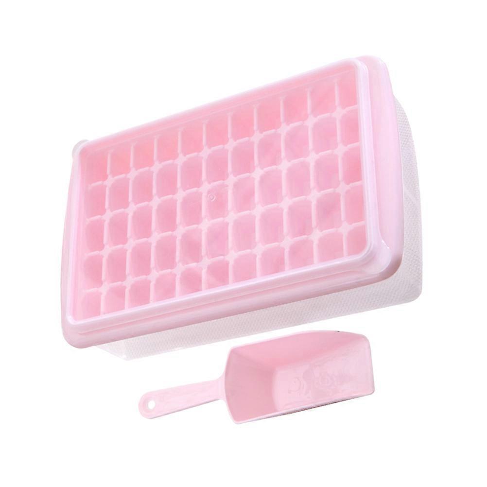 Ice Cube Tray Mold With Lid and Scoop Plastic Rectangular Ice Use 1Pcs