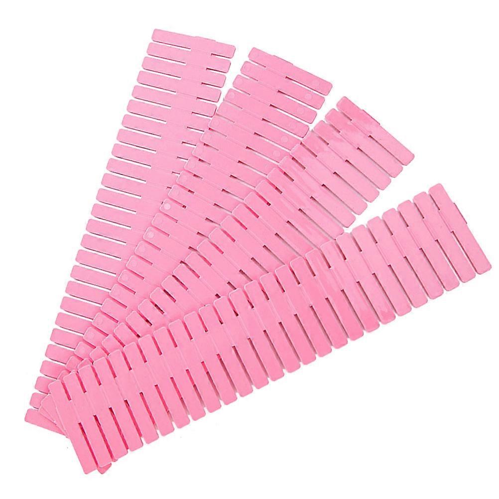 Adjustable Dividers For Drawers Pink 32.4 x 7 x 0.3 cm Room Organization 32Set Compartment Organiser