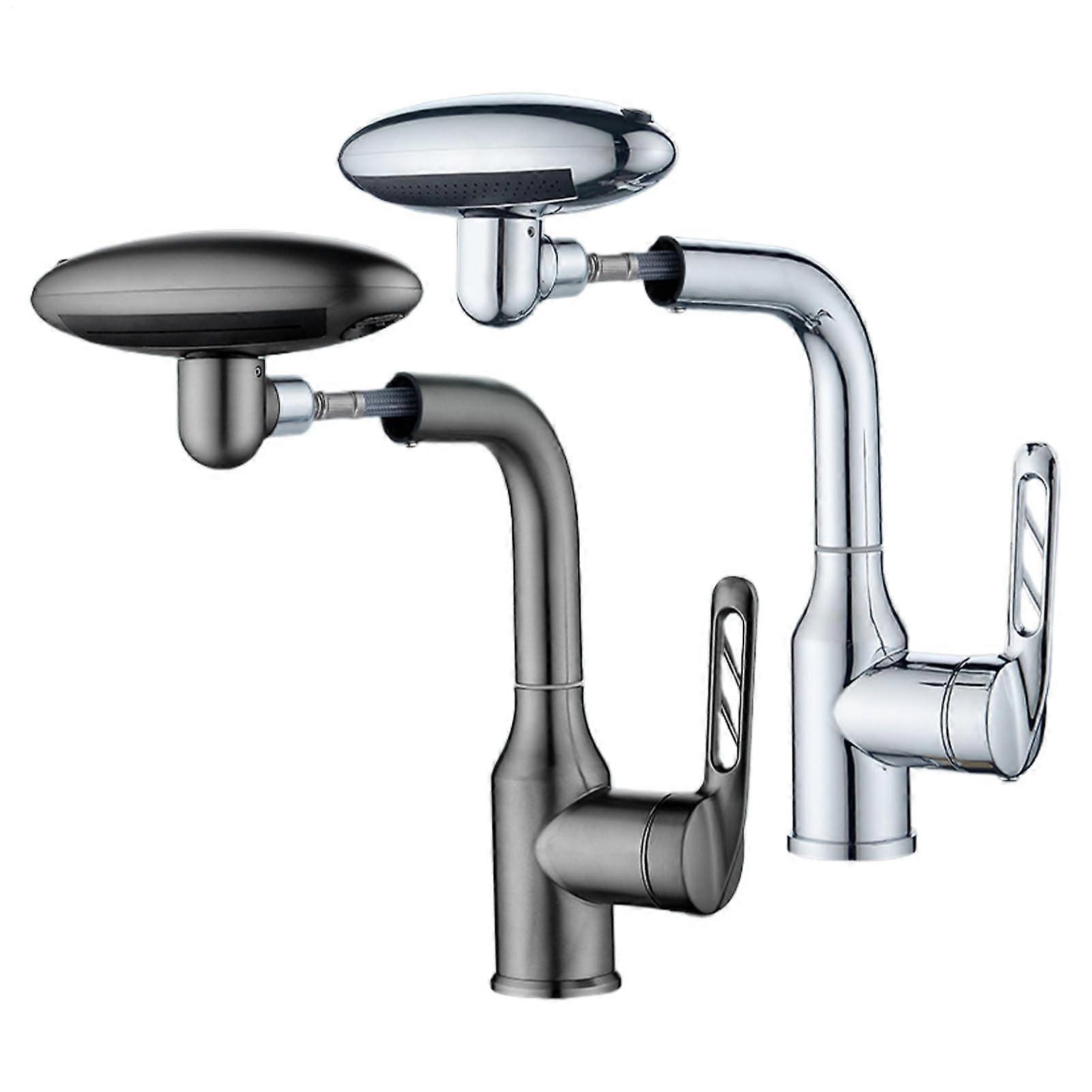 Bathroom Sink Faucet, Single Handle Tap, 360 Rotating Spout, 4 Water Outlet Mode S, Restroom Laundry Bar Use, Home Plumbing Parts, Single Joint Tap