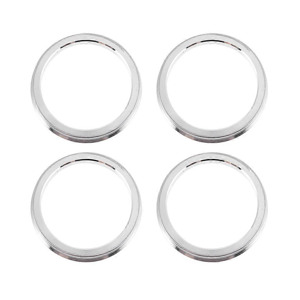 Wheel Center Rings Hub Centric Rings Automotive Modification Aluminum Alloy 66.45mm to 57.1mm Heat Resistance 4Pcs