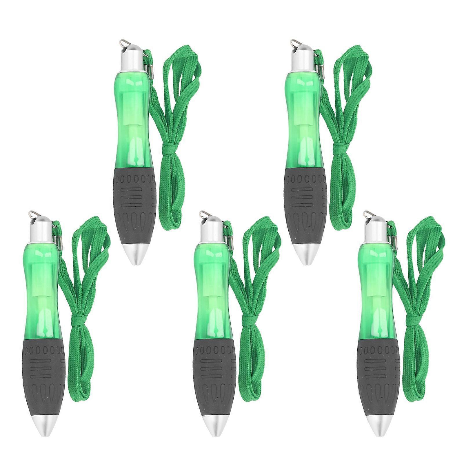 Pack of 5 Retractable Ballpoint Pens with Wide Grip and Weighted Writing Pens