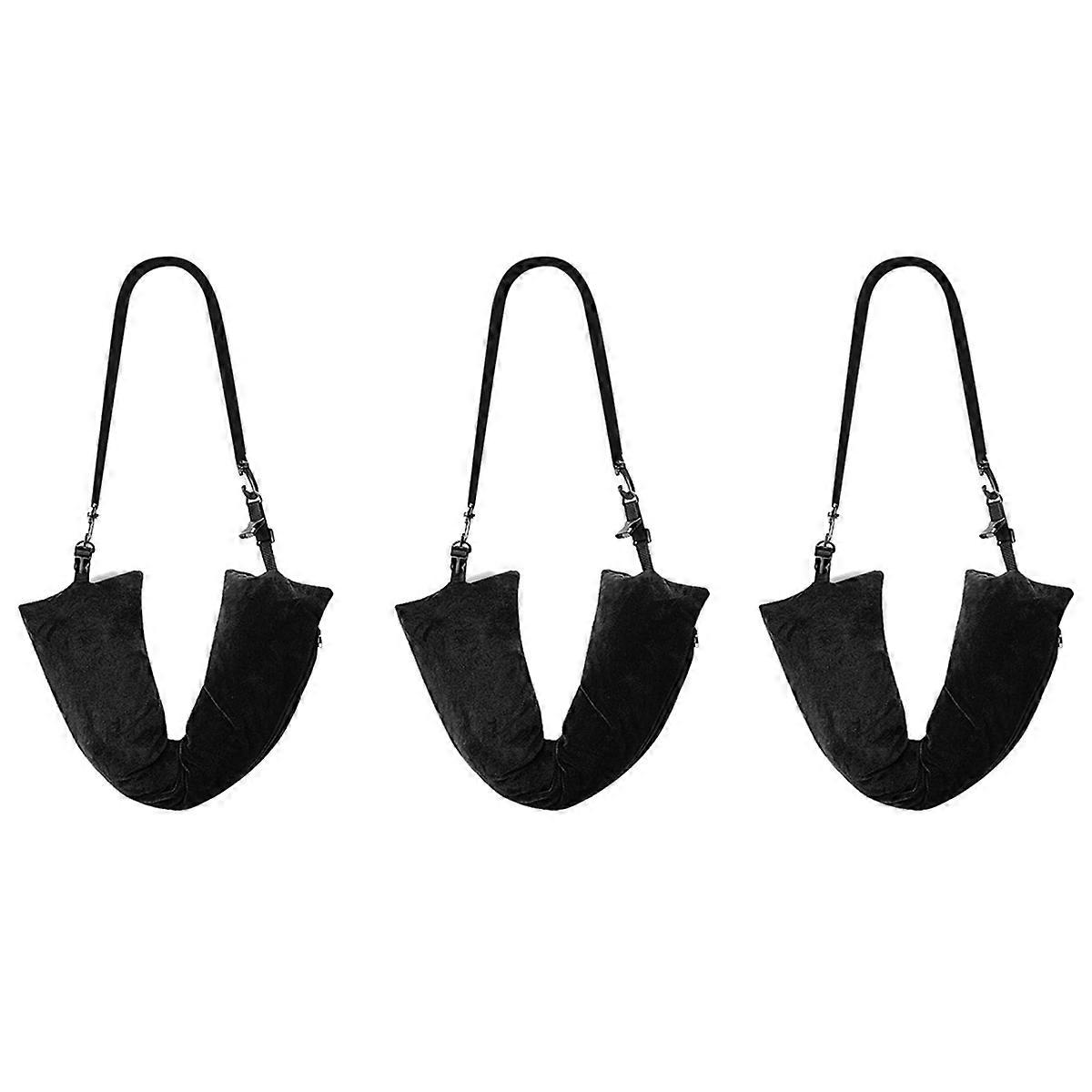 Travel Neck Pillow Stuffable with Clothes,Stuffable Neck Pillow black