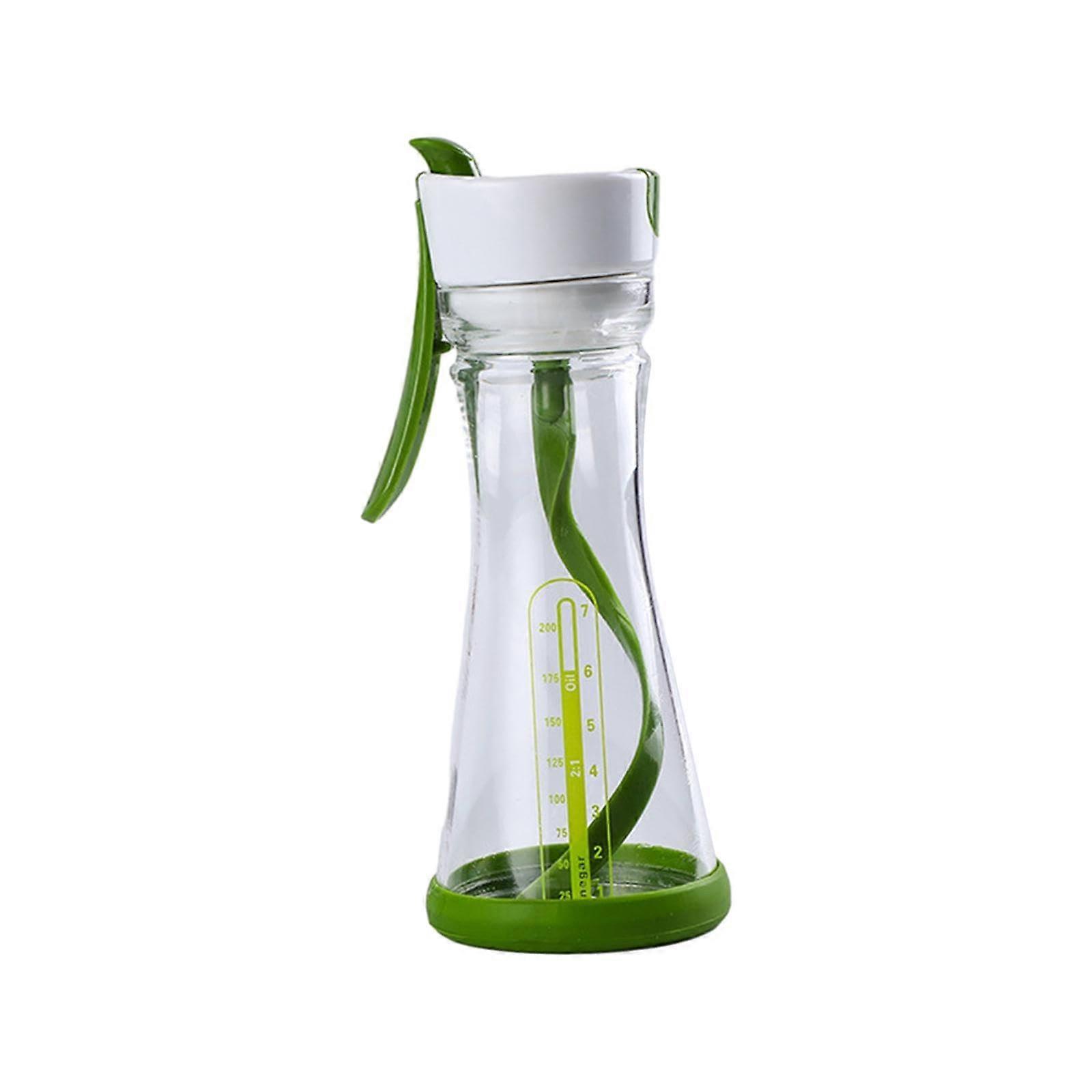 Coffee Mixing Cup and Salad Dressing Shaker Bottle with Press Handle, Manual Kitchen Mixer for Dressing and Sauces