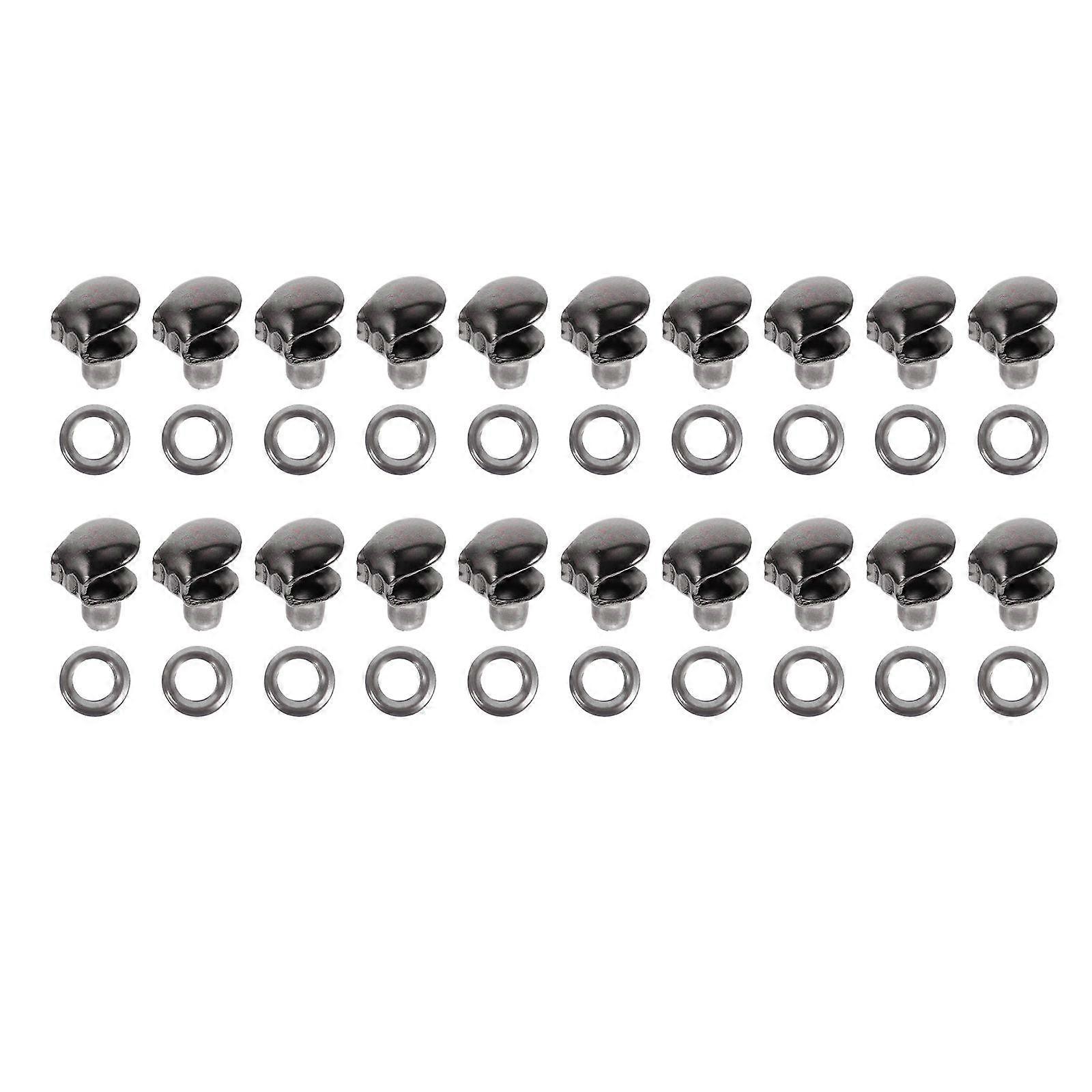 20Pcs Brass Boot Hooks Shoe Lace Hooks Set Boots Shoelace Buckles Shoelace Fixing Hooks