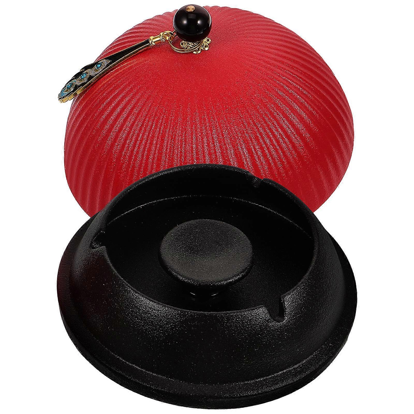 Smoking Supplies Wear-Resistant Ash Tray Ash Collection Office Use .5x13.5cm 1Set