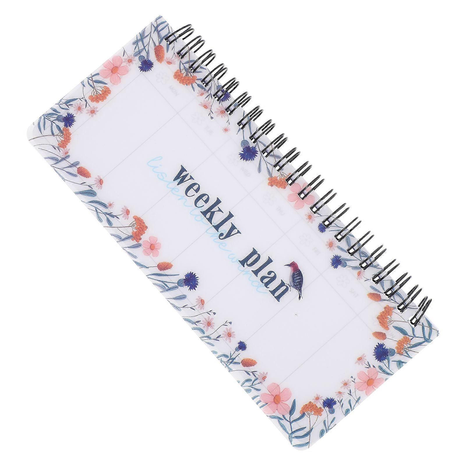 University Essentials Student Academic Planner Daily Use Note Pads Rectangular Coiled Binding 1Set