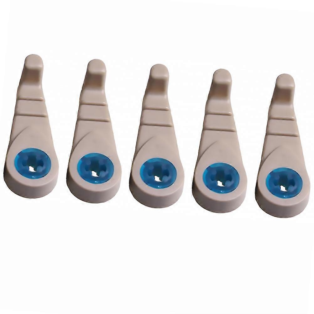 Araba Arka Koltuk Kafalık Kanca Askı Depolama Çanta Bakkaliye Çanta Çanta Bej 11x4x3 cm Dağınıklık Düzenler 5 Adet