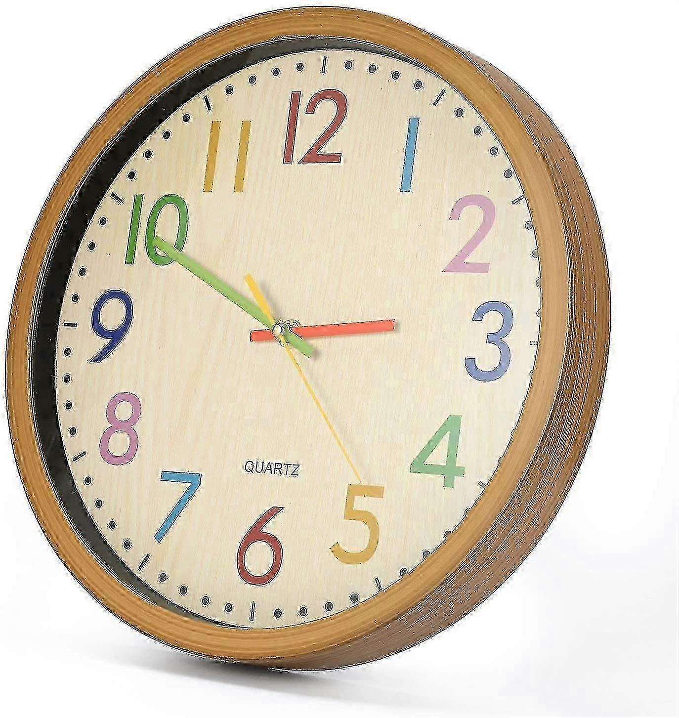2025 Latest Model  Wall Clock, 12"/30Cm  Wall Clock, Silent Movement, Colorful