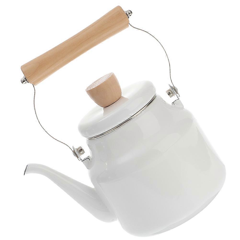 Retro Enamel Kettle Stovetop Tea Pot For Home 23x14x14cm Boiling Water 1Pcs