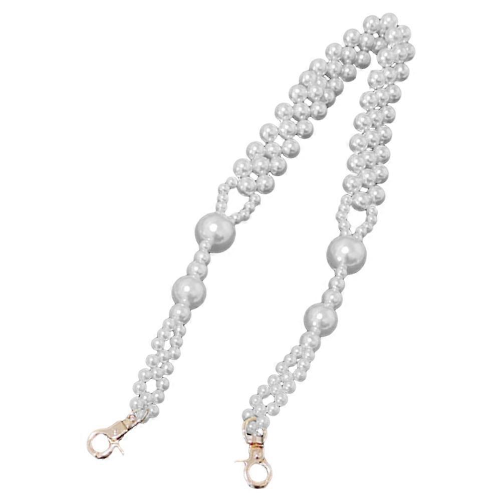 Pearl Handbag Chain Diy Handbag Accessory Elegant Style Crossbody Bag Strap 1Pcs