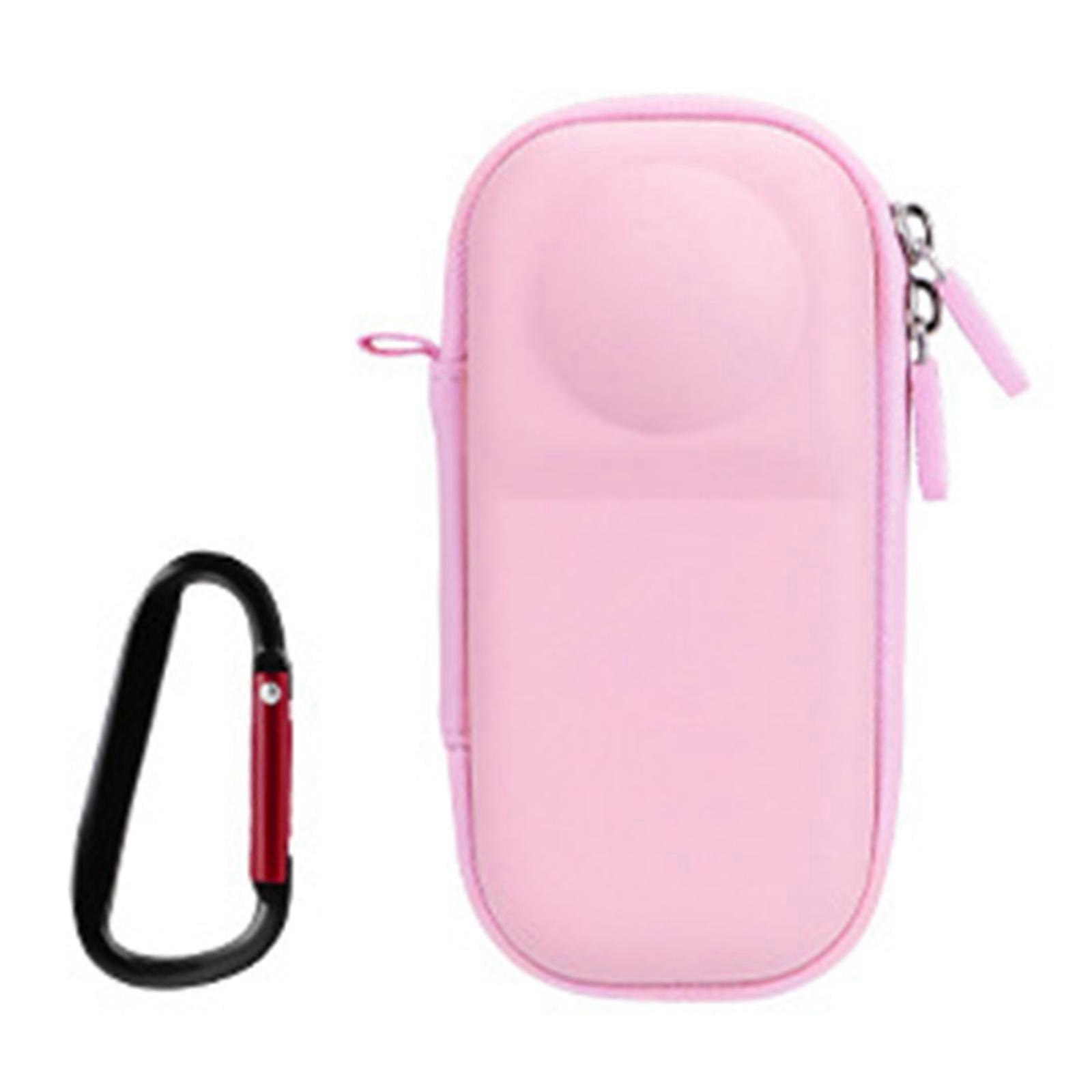 Shockproof Hard Shell Carrying Case For 360 X5 Action Camera With Soft Lining And Water Resistant Design Pink