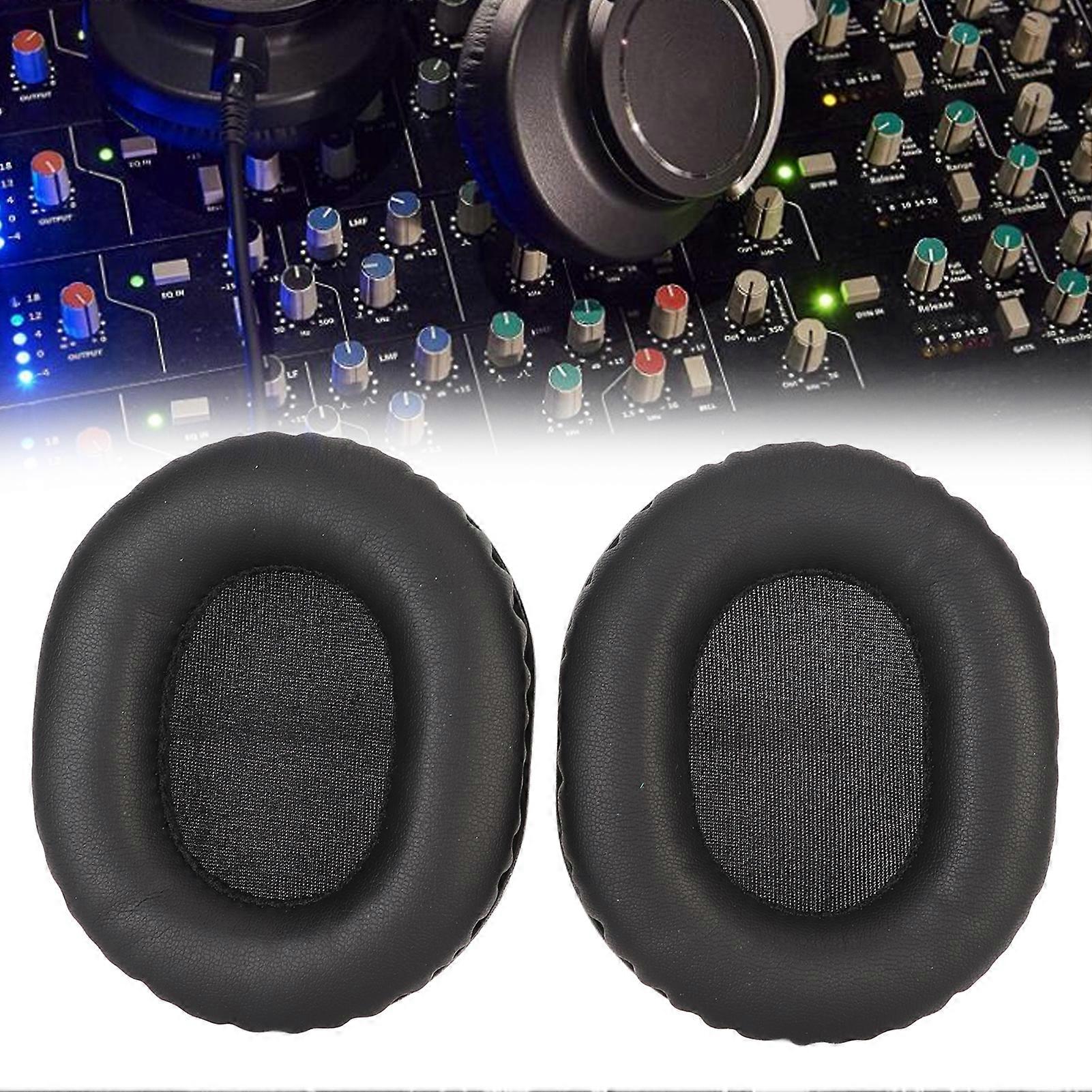 Replacement Ear Cushion Protein Leather Comfortable Elastic Noise Reduction Ear Pads for ATH M70X 