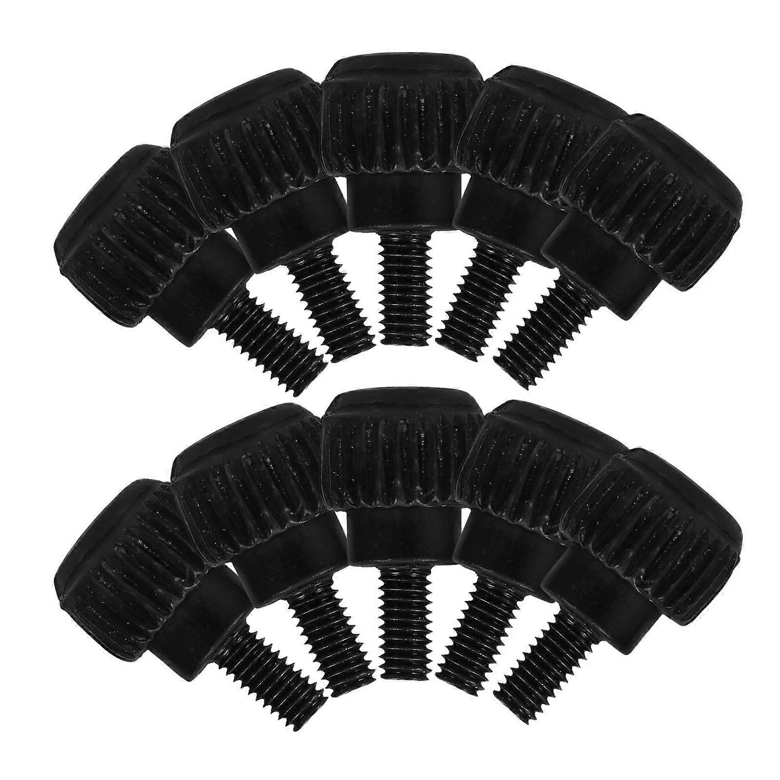 24PCS Black PC Case Thumb Screws for Computer Builds, Upgrades & Power Supply Installations – Durable, Threaded Screws for Secure Component Mounting