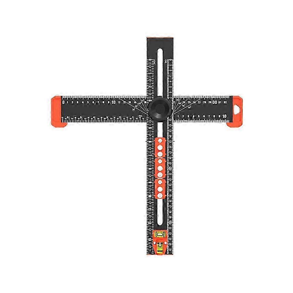 High Precision Angle Ruler Woodworking Scribe Drawing Marking Gauge T-Type Measuring Tools 35cm