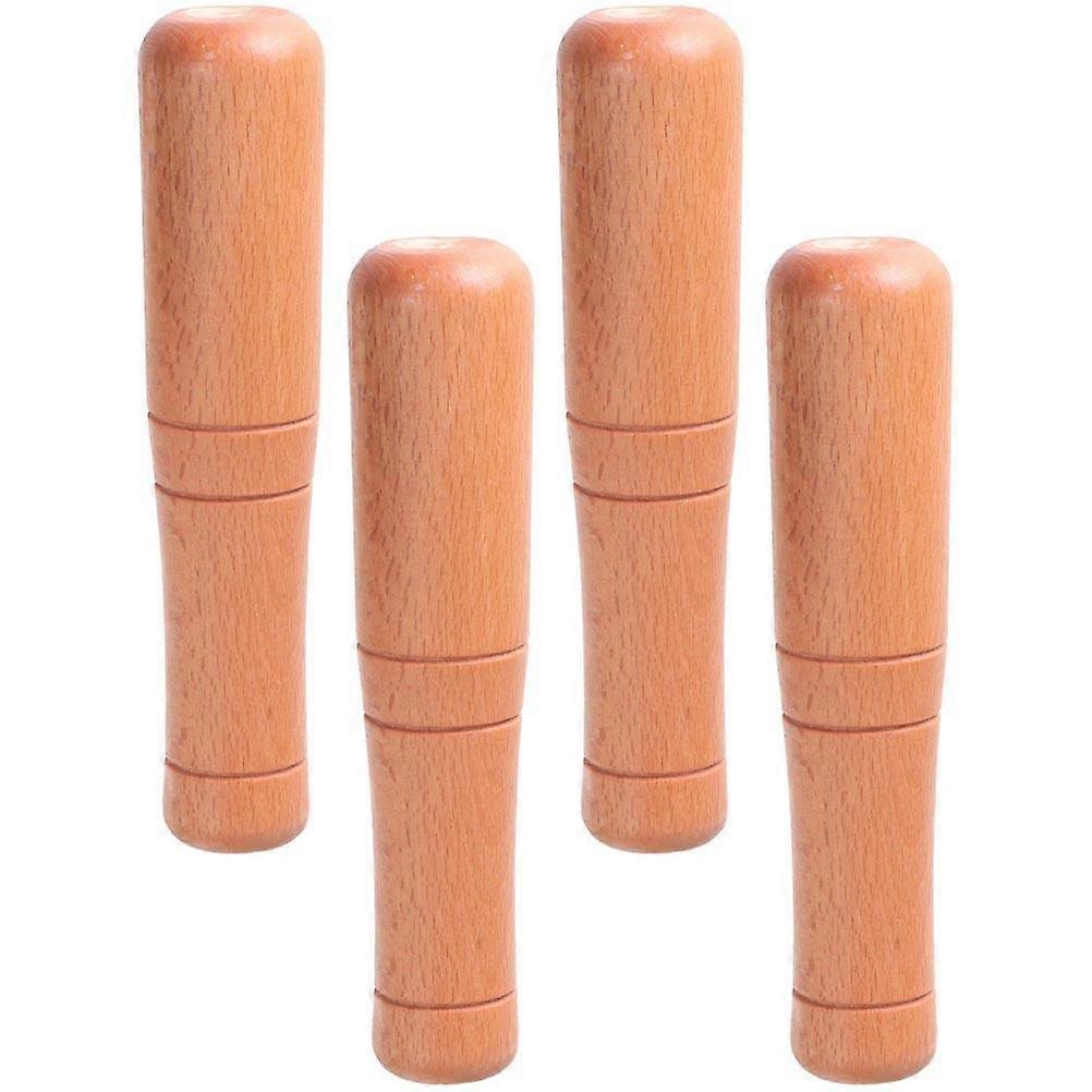 Chocolate Plastic Garlic Grinders for Kitchen Use 4 Pcs Small and Design