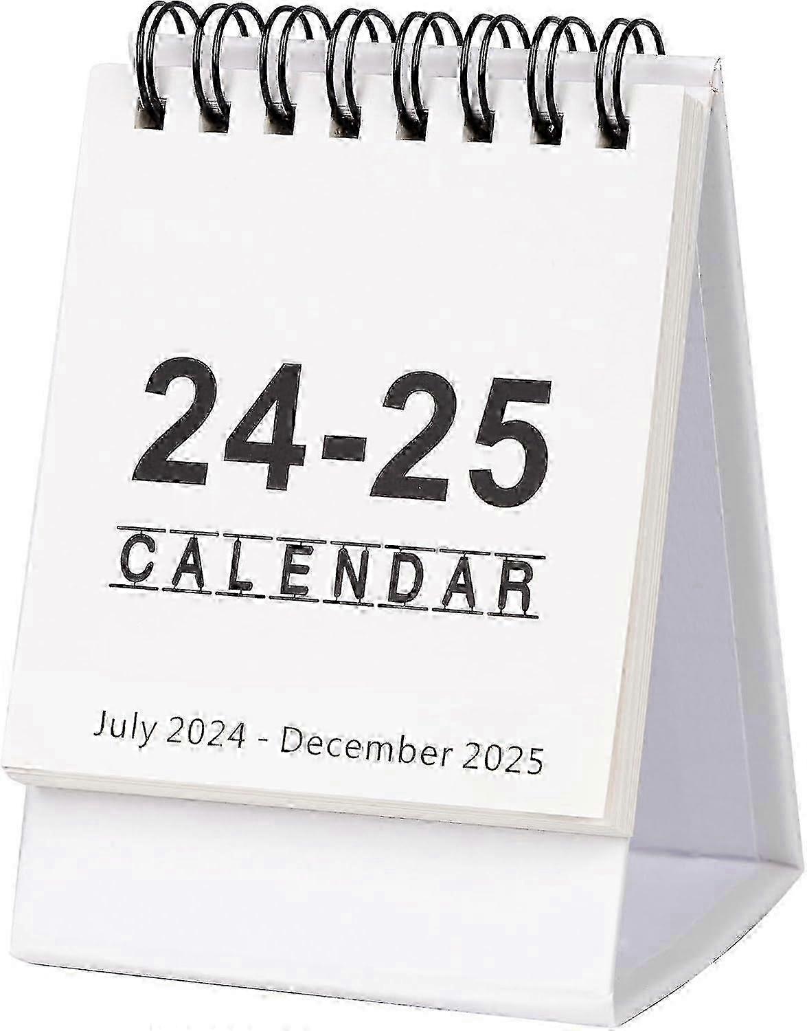 Mini Desk Calendar, From July 2024 to December 2025 Mini Standing Calendar