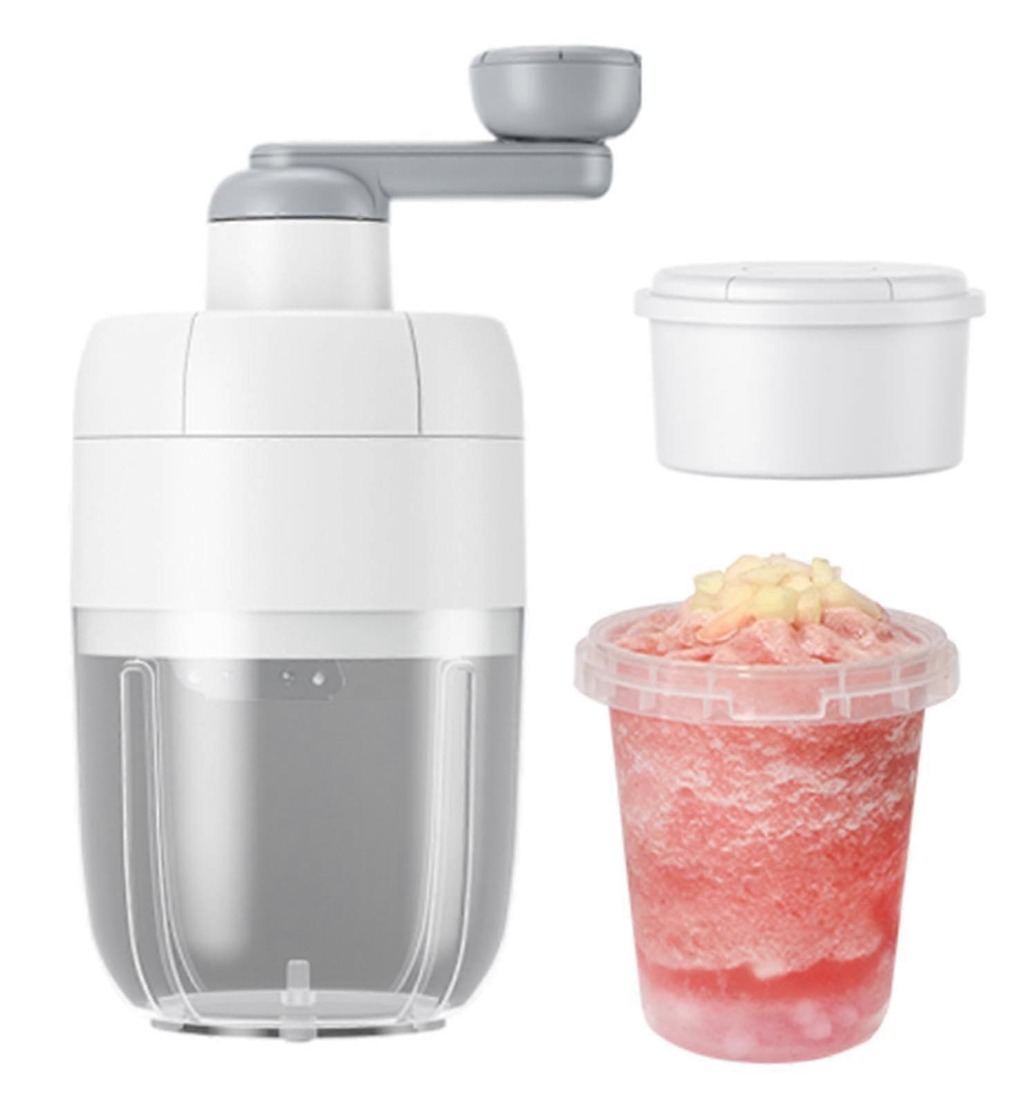 Ice Crusher for Home  Manual Ice Maker  Snow Cone Machine  Manual Ice Shaver  For Smoothies, Cocktails, Ice Cream Parties, B (A)