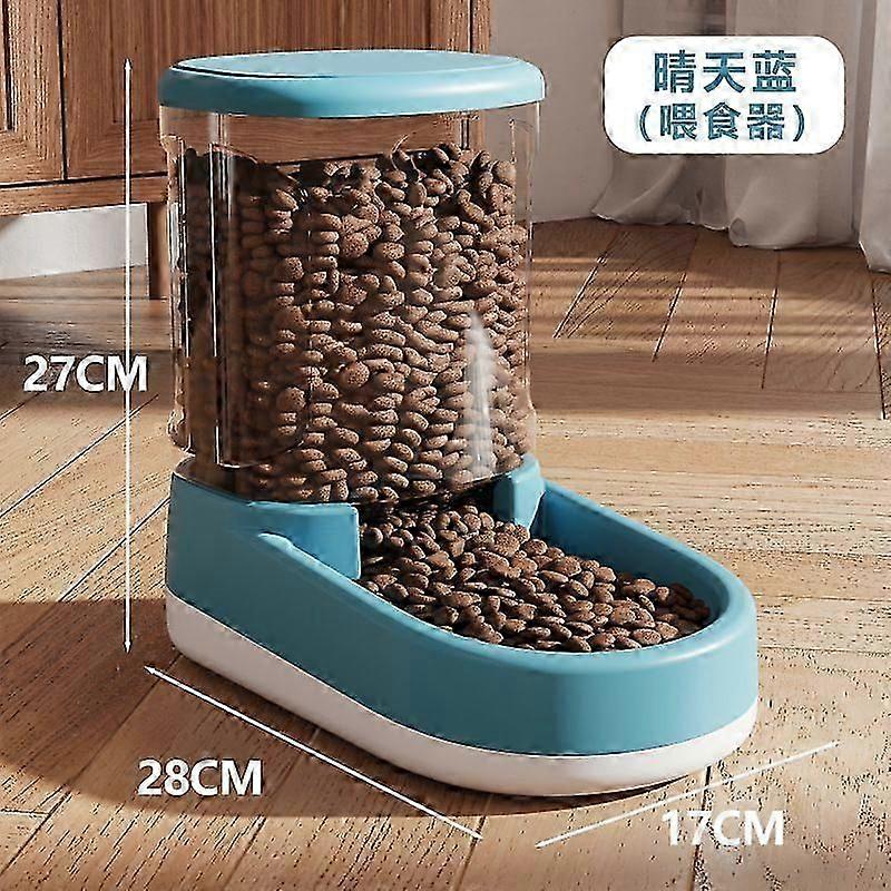 Dog Cat Automatic Feeder Feed Water Flowing Water Without Electric Kettle
