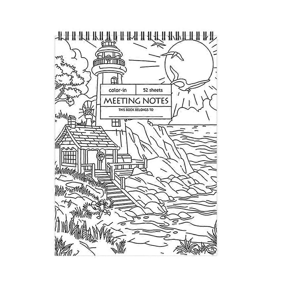 Popular 52 Sheets Color-in Notebook Flower Coloring Notebook C