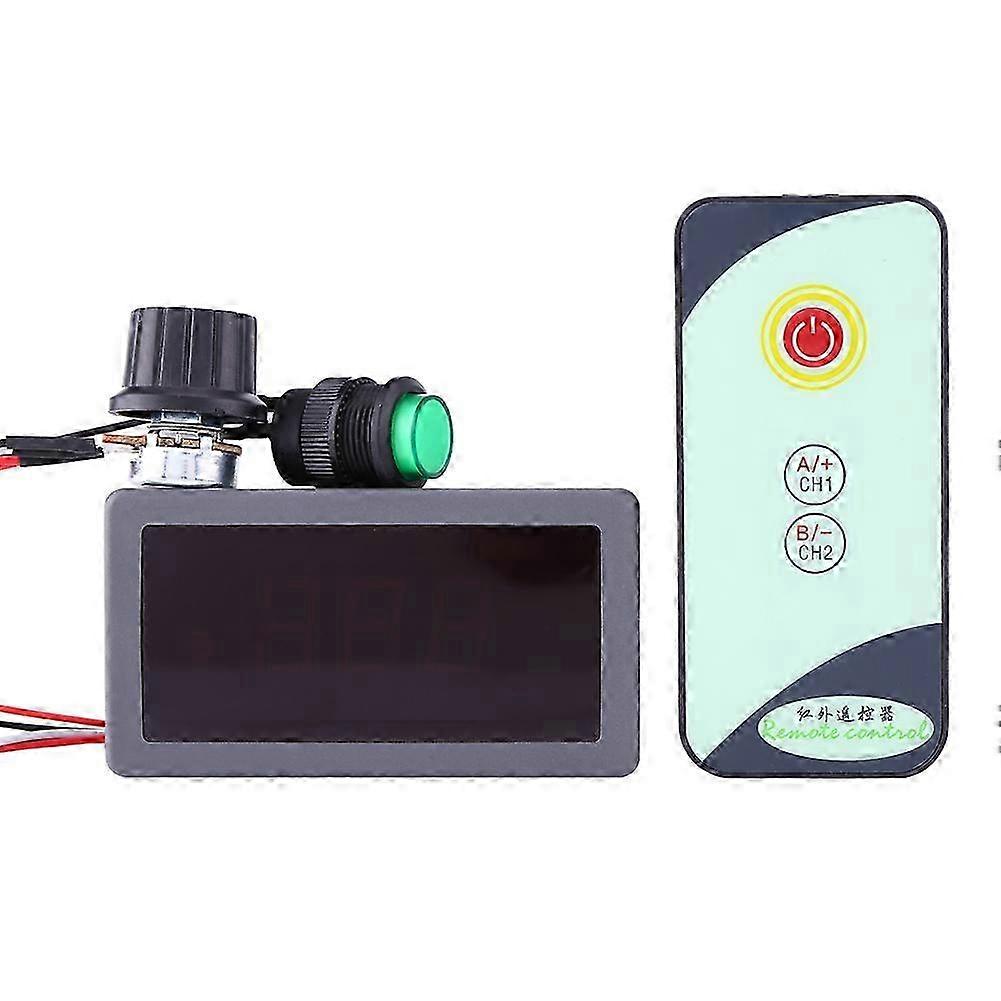 PWM DC Motor Speed Regulator with Digital Display and IR Remote Controller for Various Voltages