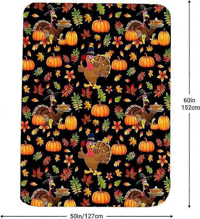 Halloween Blanket, Flannel Gray Throw for Party Sofa Bed Decor (Style 30)