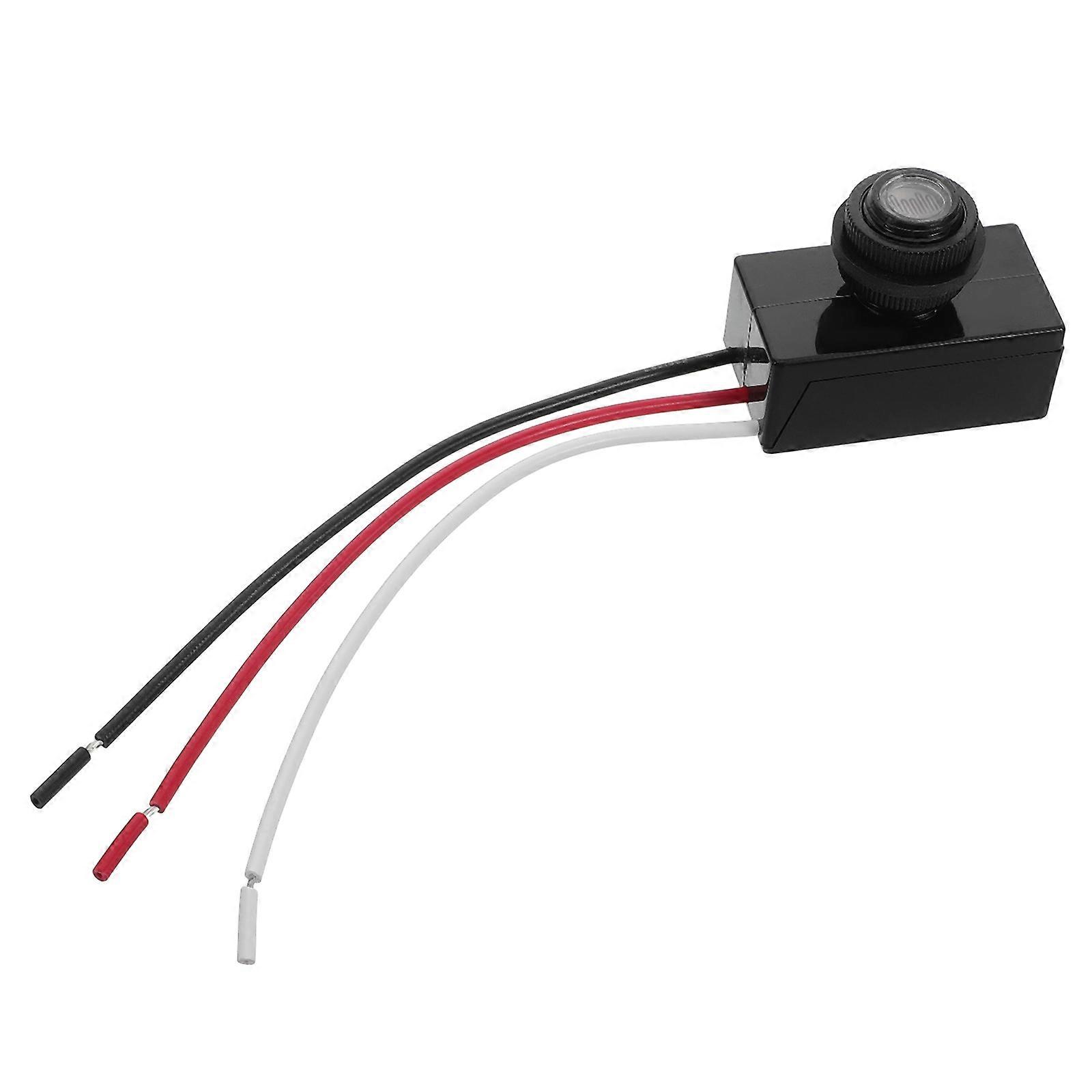 Automatic Light Switch with Photoelectric Sensor for Outdoor Dusk to Dawn Lighting Control, Compatible with DC for Street and Garden Lights