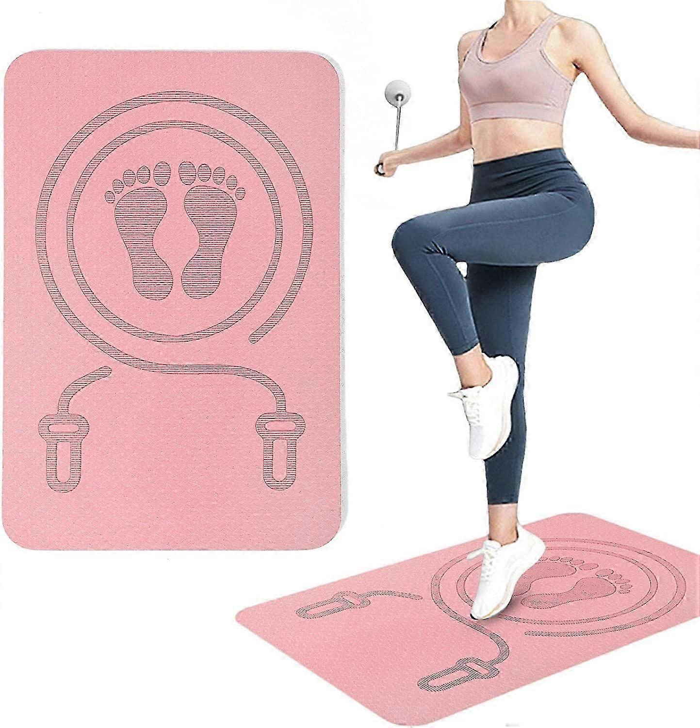 حصيرة حبل القفز TPE غير القابلة للانزلاق - 40x60 سم وسادة لياقة بدنية وممتصة للصدمات