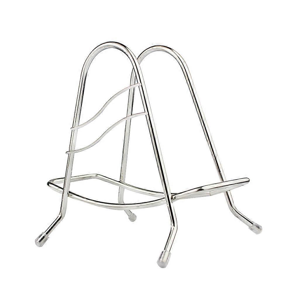 Lid Storage Organizer Stainless Steel Pot Pan Cover Holder Rectangular Design Kitchen Counter Tidy 1Pcs